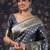 Grey woven design ethnic motifs heavy work banarasi saree