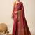 Pink woven design floral patola saree