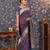 Violet ethnic motifs woven design saree