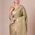 Beige banarasi woven design saree with blouse