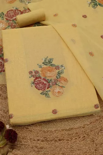 printed unstitched dress material