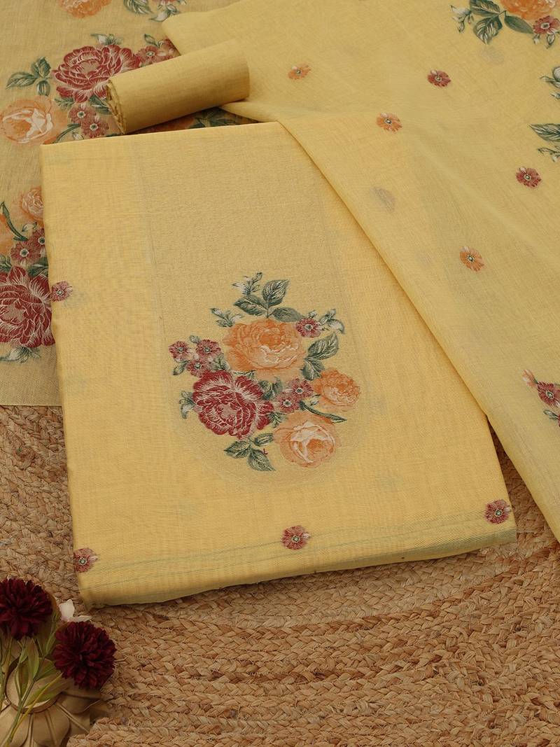 printed unstitched dress material