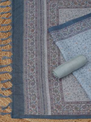 printed linen unstitched dress material 3