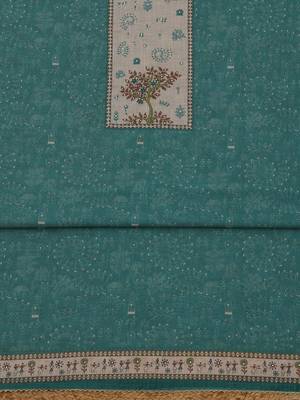 printed linen unstitched dress material 2