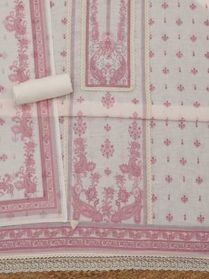 printed linen unstitched dress material 2