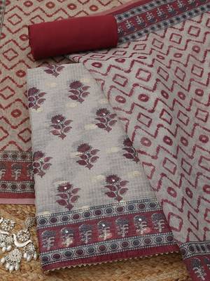printed  cotton unstitched dress material 1