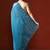 Blue embellished sequinned saree with blouse