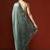 Green embellished sequinned saree with blouse