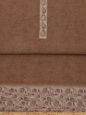printed linen unstitched dress material 2