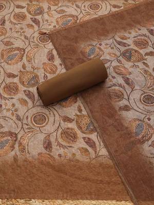 printed linen unstitched dress material 3