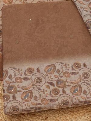 printed linen unstitched dress material 5