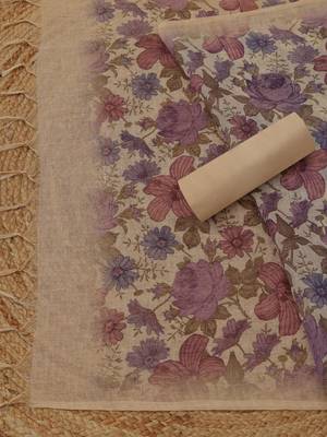 embroidered linen unstitched dress material 1