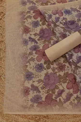 embroidered linen unstitched dress material