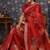 Maroon embroidered organza saree