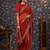 Maroon embroidered organza saree
