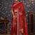 Maroon embroidered organza saree