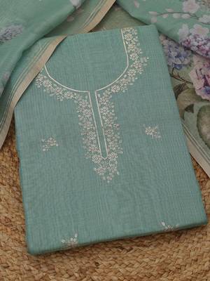 printed unstitched dress material 2