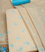 embroidered floral embroidered thread work unstitched dress material