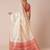 Off white ethnic motif woven design banarasi silk saree