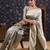 Cream woven design banarasi saree