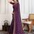 Purple badshah bandhani printed with embroidered saree with unstitched blouse