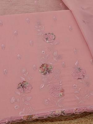 embroidered unstitched dress material 2