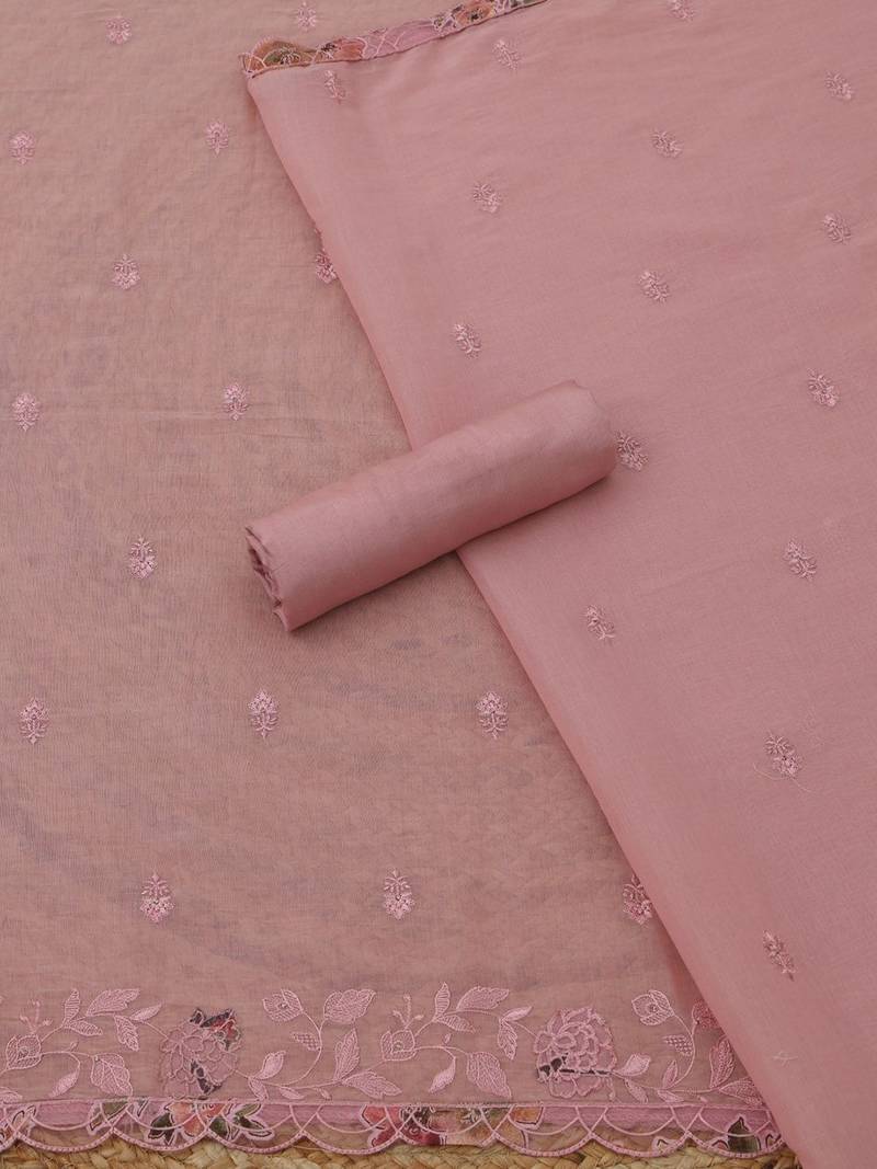 embroidered unstitched dress material