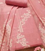 floral woven design unstitched dress material