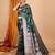 Green zari woven design banarasi saree with unstitched blouse