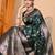 Green zari woven design banarasi saree with unstitched blouse