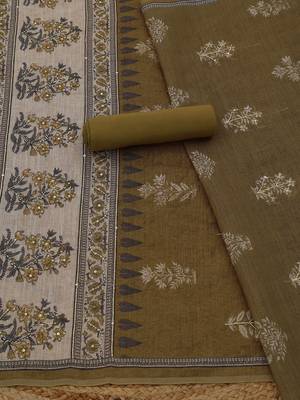 printed linen unstitched dress material 3