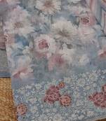 printed linen unstitched dress material