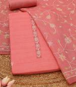 printed linen unstitched dress material