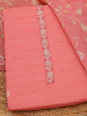 printed linen unstitched dress material 2