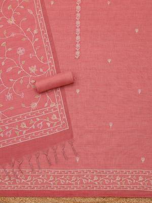 printed linen unstitched dress material 4
