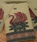 embroidered unstitched dress material