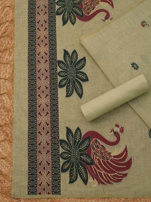 embroidered unstitched dress material 3
