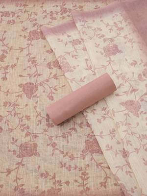 embroidered  cotton unstitched dress material 3