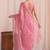 Pink sequinned tissue designer saree