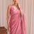 Pink sequinned tissue designer saree