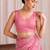 Pink sequinned tissue designer saree