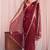 Maroon embroidered tissue designer saree