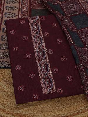 printed unstitched dress material 2