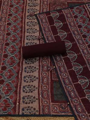 printed unstitched dress material 5