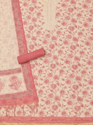 printed linen unstitched dress material 3