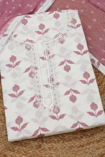 printed unstitched dress material
