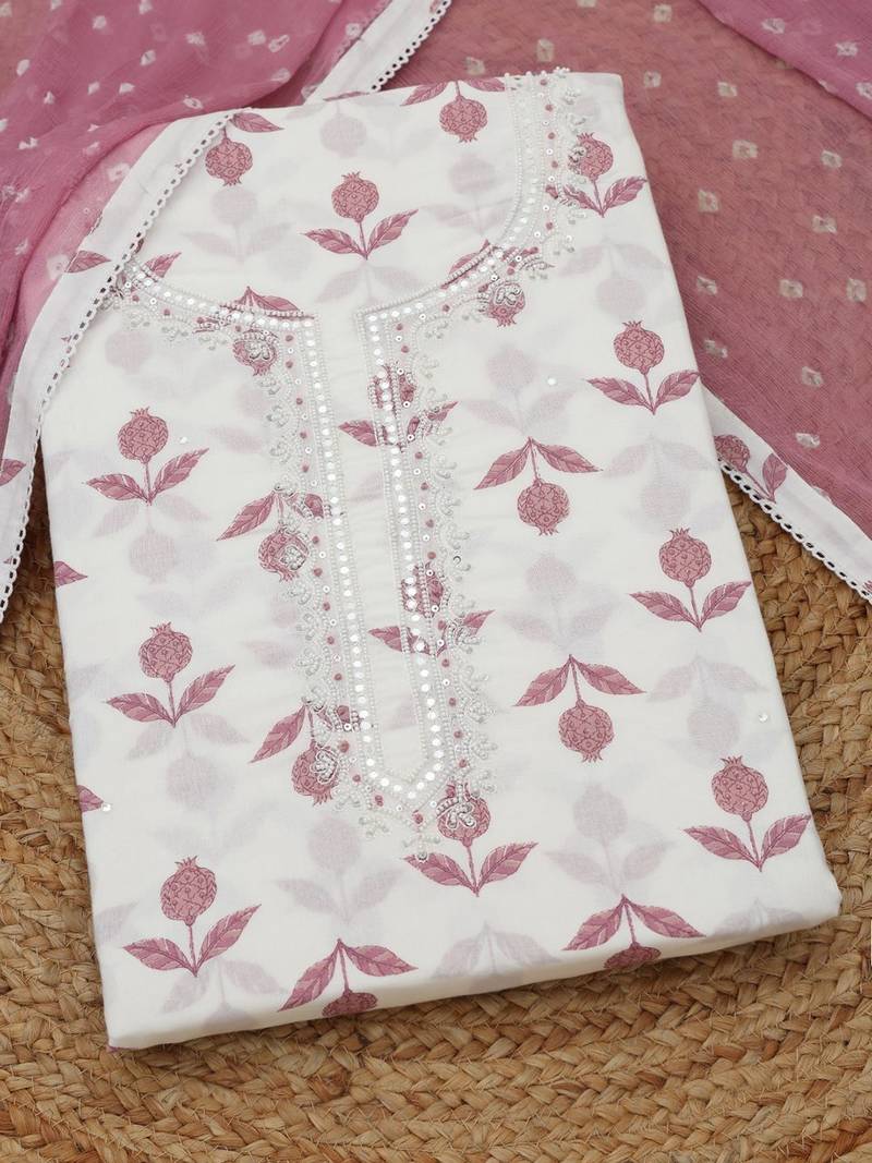 printed unstitched dress material