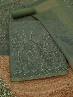 printed unstitched dress material 1