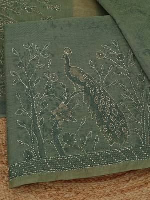 printed unstitched dress material 2