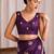 Purple sequinned tissue designer saree
